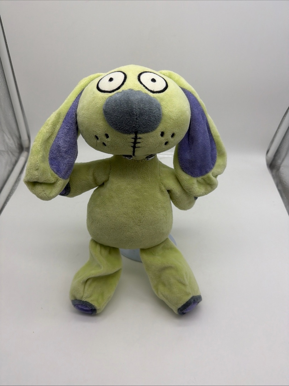 Vintage 2004 Yottoy Knuffle Bunny Plush Mo Willems 8” Green Rabbit